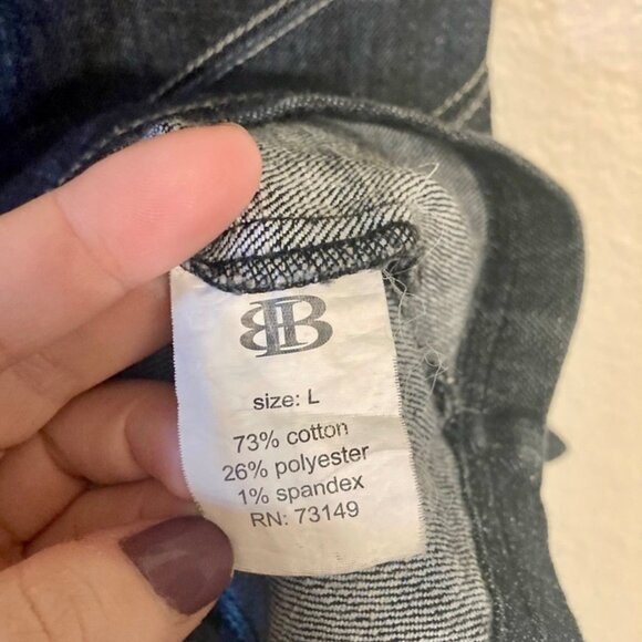 Dance In Paris Denim Fitted Mini Dress  Dark Wash Stretchy  Body Con Stitching - Picture 7 of 10